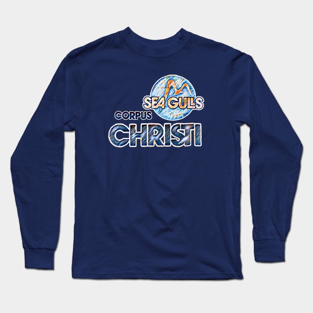 Corpus Christi Sea Gulls Baseball Long Sleeve T-Shirt by Kitta’s Shop